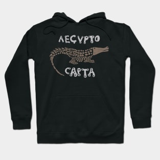 Egyptian Crocodile From an ancient Roman Coins "Egypt is Captured'" in Latin Hoodie